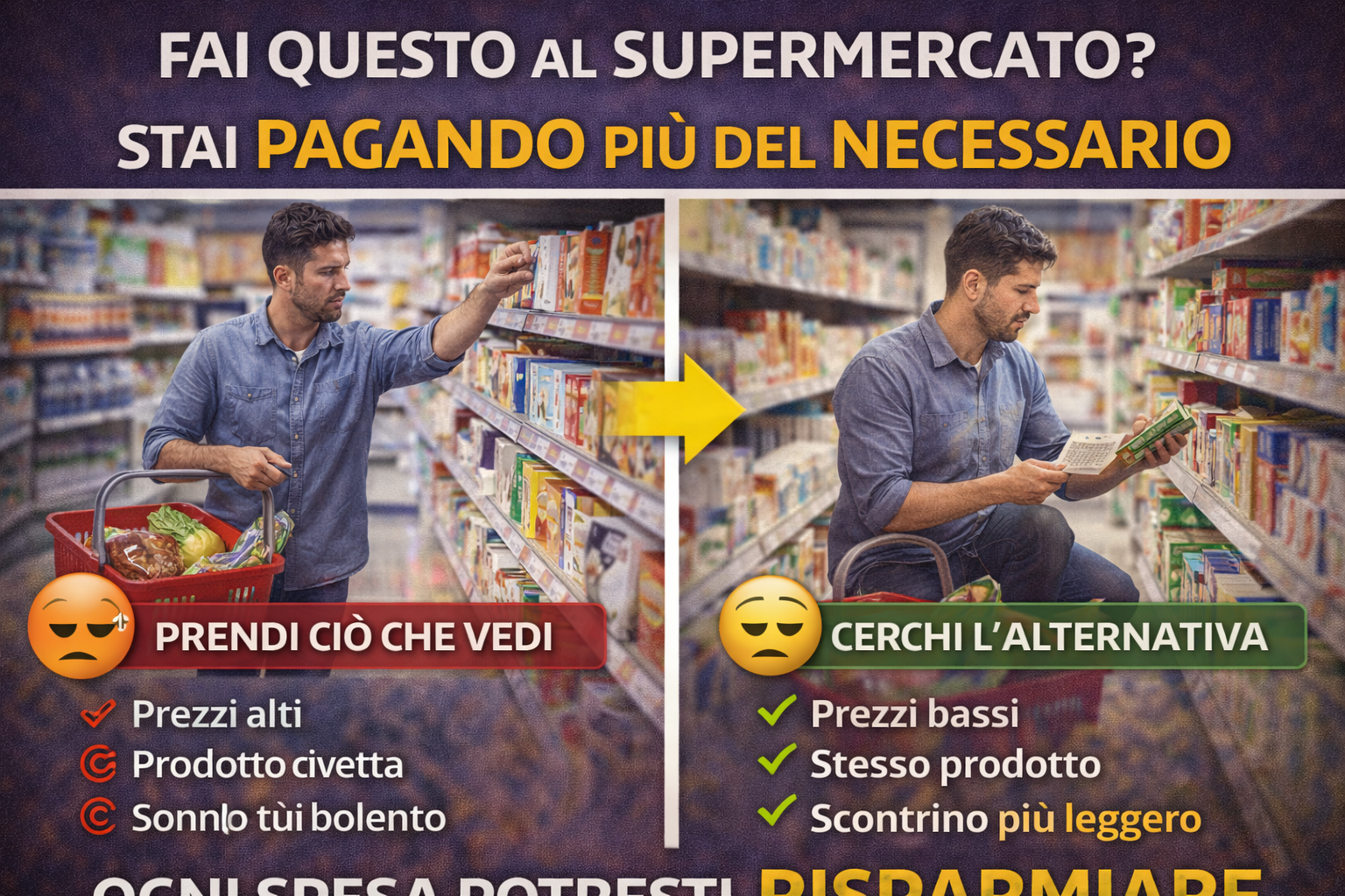 Fai questo al supermercato? Stai pagando più del necessario