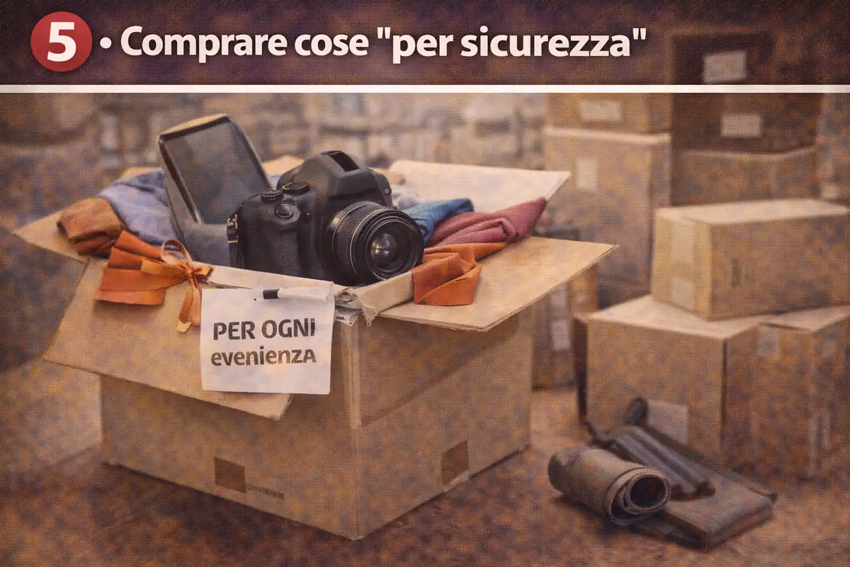 Comprare cose “per sicurezza”