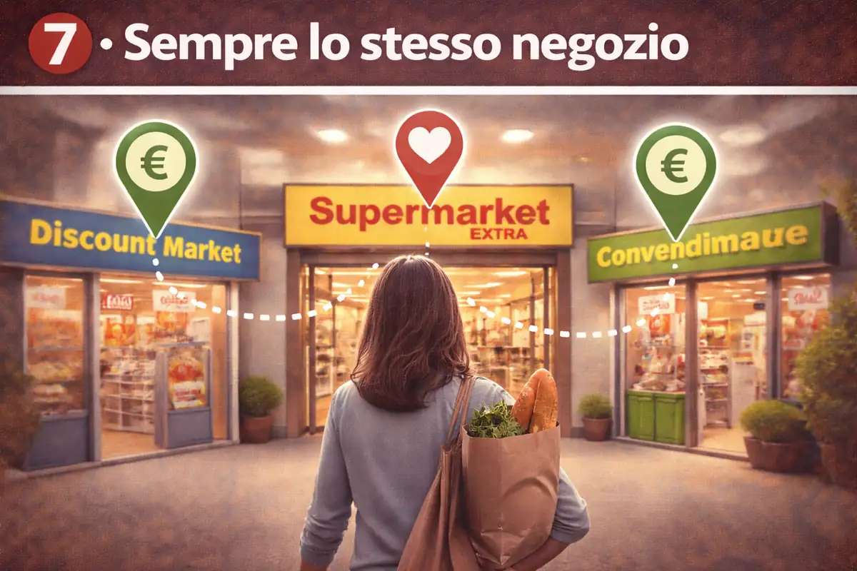 Usare sempre lo stesso negozio