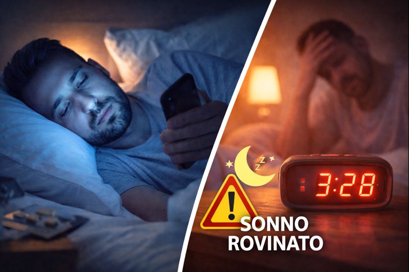 Questo gesto serale rovina il sonno di milioni di italiani