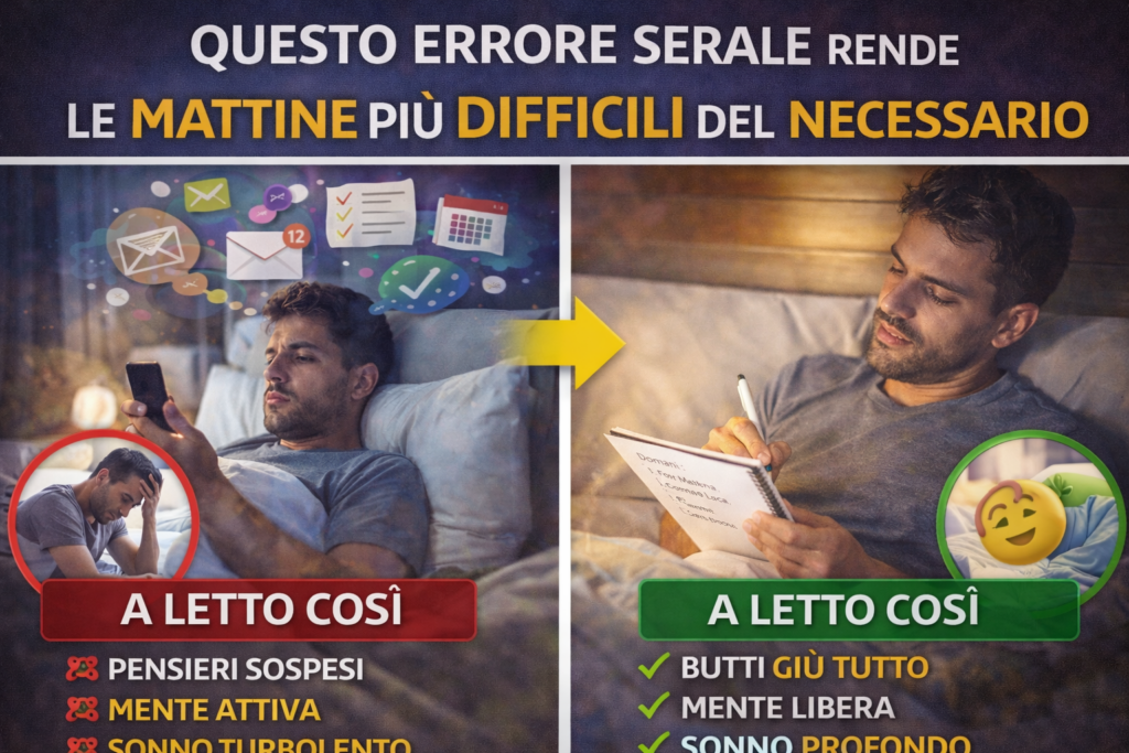 Questo errore serale rende le mattine più difficili del necessario